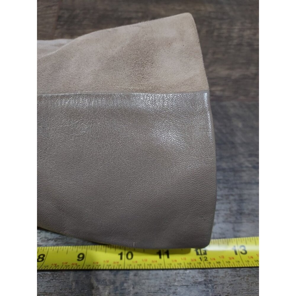 Enzo Angiolini Eabaki Wedge Boots Gray Suede Leather Women 7.5 - Picture 10 of 13